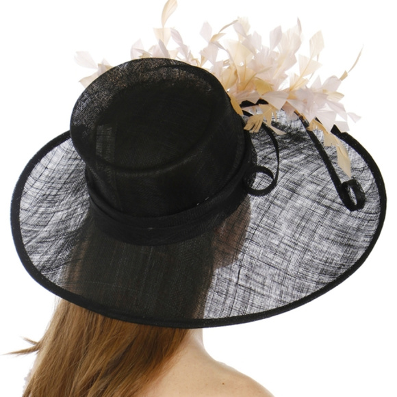 Black New Dress Formal Church Hat